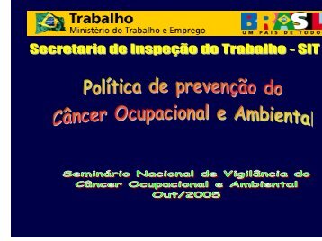 política - Instituto Nacional de Câncer