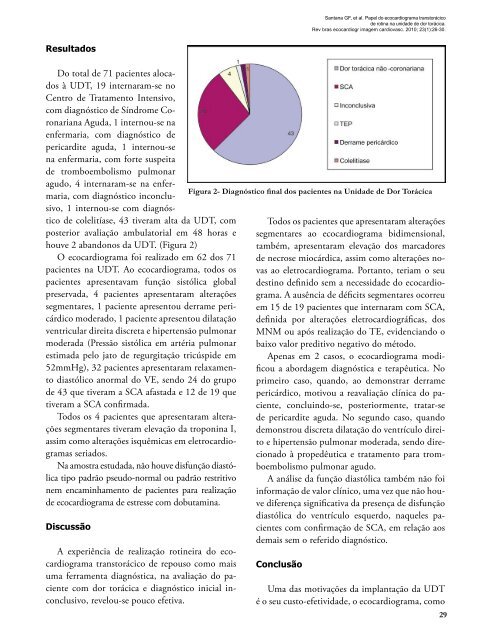 Papel do Ecocardiograma Transtorácico de Rotina na Unidade de ...