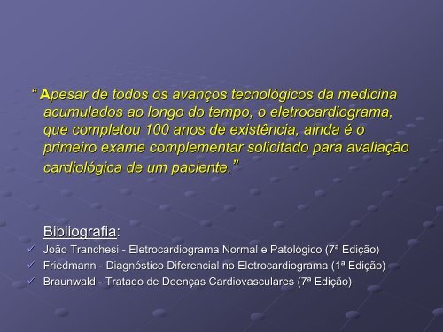 Noções Básicas De Eletrocardiograma - EMV-FMB - Unesp