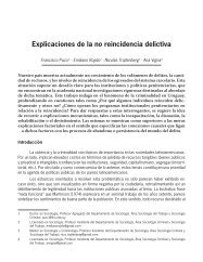 Explicaciones de la no reincidencia delictiva - Facultad de Ciencias ...
