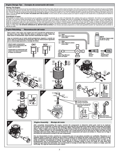 Engine Manual Manual del motor - HPI Racing