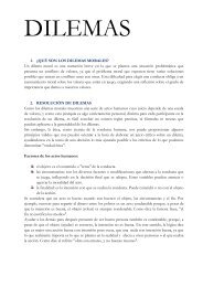 1. ¿QUÉ SON LOS DILEMAS MORALES? Un dilema moral es una ...