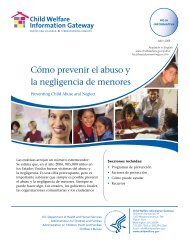 Como prevenir el abuso y la negligencia de menores (Preventing ...
