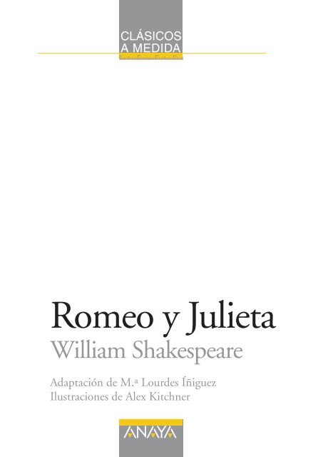 Romeo y Julieta, edición adaptada (capítulo 1) - Anaya Infantil y ...