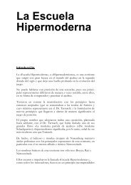 La Escuela Hipermoderna - Club Escacs Hospitalet de L'Infant