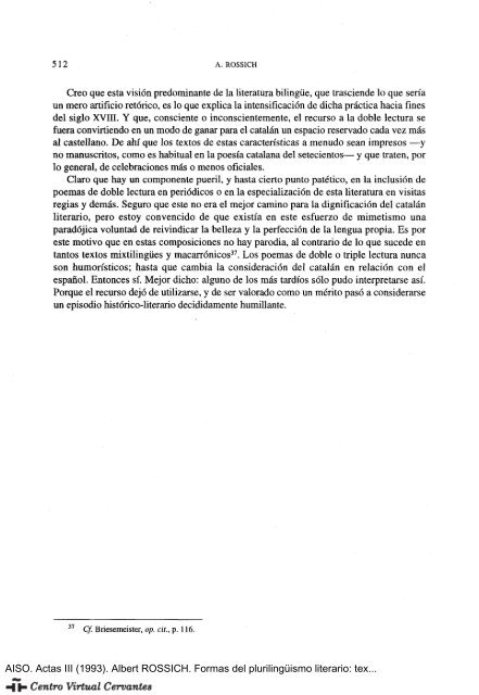 Formas del plurilingüismo literario: textos de doble y triple lectura