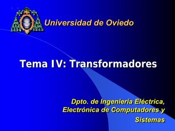 Tema IV: Transformadores