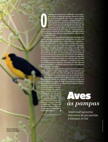 às pampas - Revista Pesquisa FAPESP