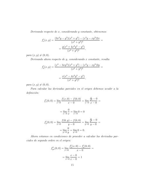 1º Derivación Parcial y Diferencial