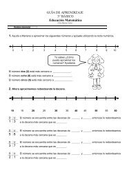 GUÍA DE APRENDIZAJE 3° BÁSICO Educación Matemática 1 3 5 8 ...