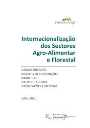 Internacionalização dos Sectores Agro-Alimentar e Florestal