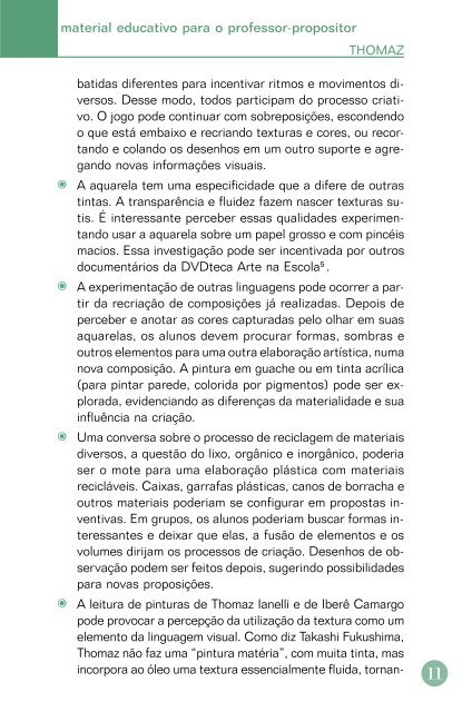 Baixar material educativo em PDF - Arte na Escola