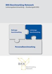 BKK-Benchmarking-Netzwerk Leistungsbenchmarking – Krankengeld