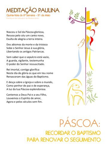 MEDITAÇÃO PAULINA - PÁSCOA 10 - Paróquia de Matosinhos