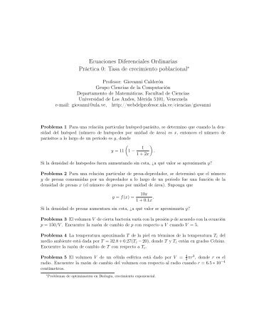 Guía 0 - Web del Profesor - Universidad de Los Andes