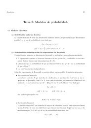 Tema 6: Modelos de probabilidad.