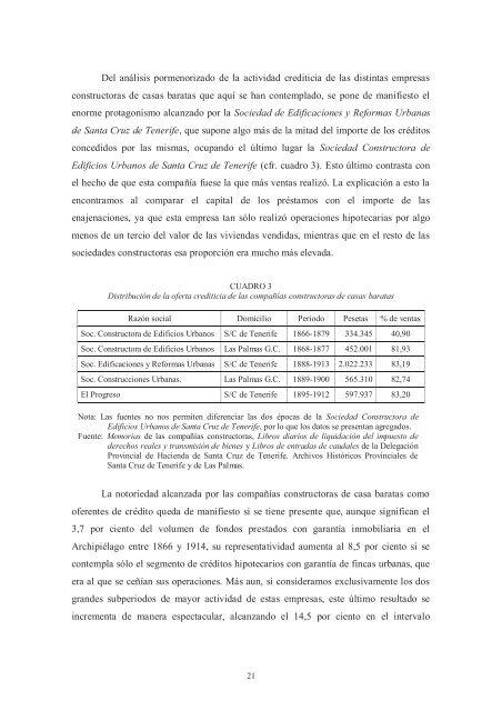 Las empresas constructoras de Casas Baratas en Canarias, 1850 ...