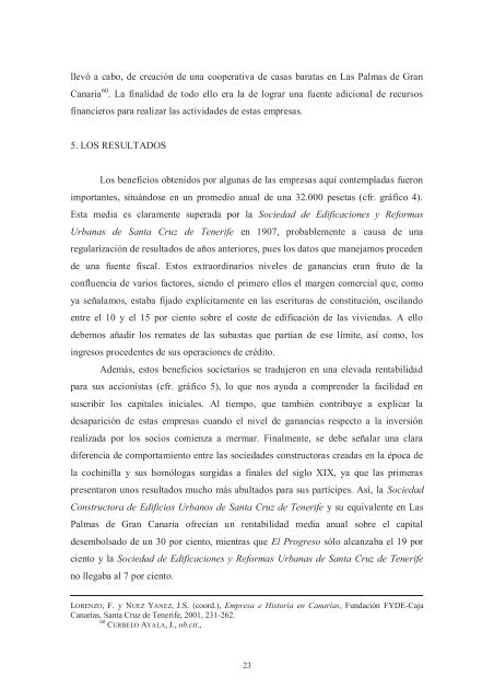 Las empresas constructoras de Casas Baratas en Canarias, 1850 ...