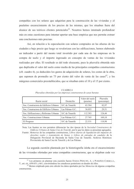 Las empresas constructoras de Casas Baratas en Canarias, 1850 ...
