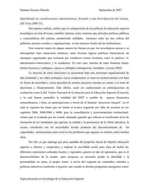 Santana Navarro Olmedo - Institutos tecnológicos - UAM Azcapotzalco