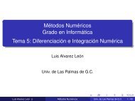 Diferenciación e Integración Numérica