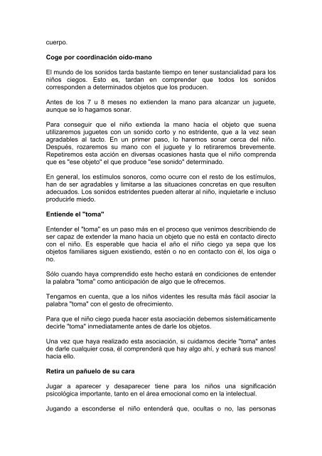 En los zapatos de los niños ciegos - Servicio de Información sobre ...