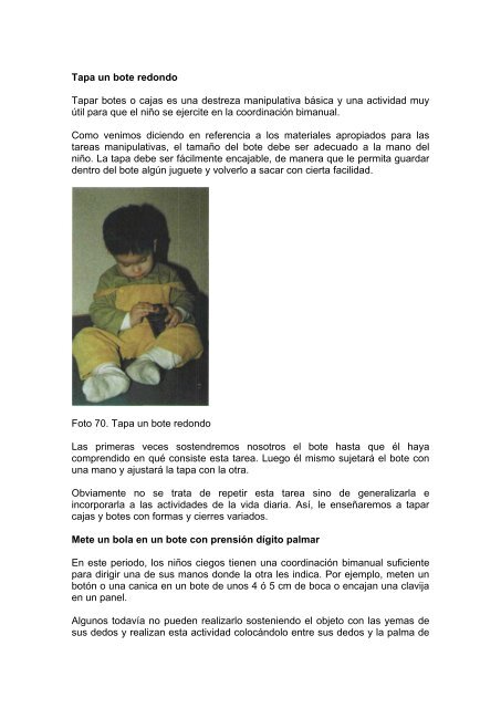 En los zapatos de los niños ciegos - Servicio de Información sobre ...