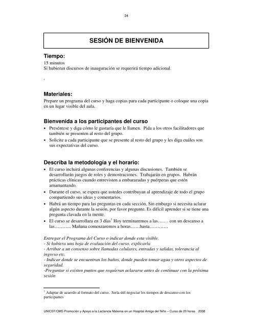 Lactancia Promocion y Apoyo en un Hospital del Nino