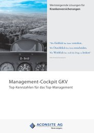 Management-Cockpit GKV - Aconsite AG