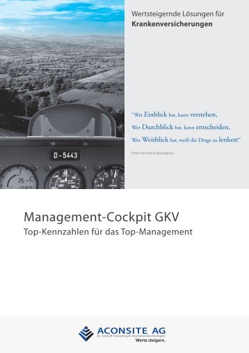 Management-Cockpit GKV - Aconsite AG