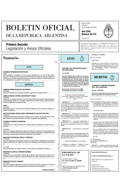 Boletin Oficial Honorable Camara De Diputados De La Nacion