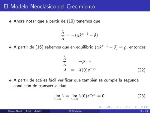 Teor_a del Control Optimo: Horizonte infinito - Cinve