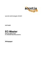 EtherCAT-Master - acontis technologies GmbH