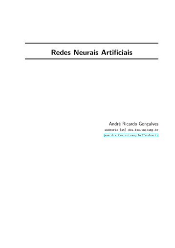 Redes Neurais Artificiais - DCA - Unicamp