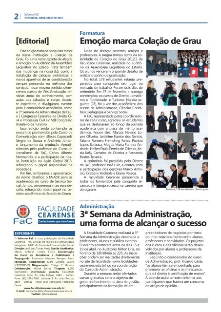 Informe FaC - Faculdade Cearense