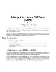 1. Taller práctico sobre CORBA en GNOME