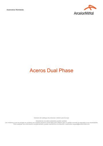 Aceros Dual Phase - ArcelorMittal