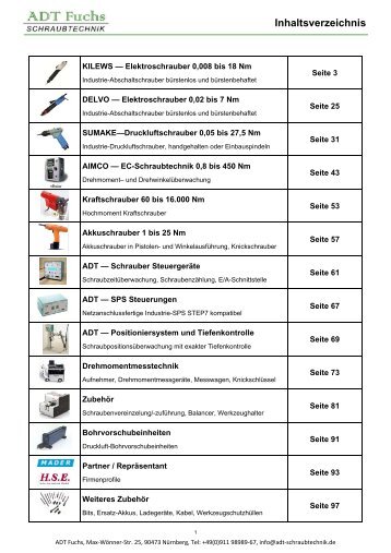 Kilews - Elektroschrauber - ADT-Schraubtechnik