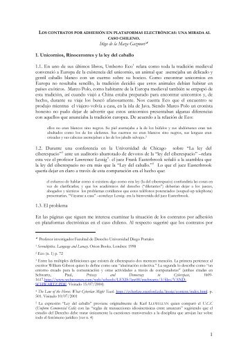 Los contratos por adhesión en plataformas electrónicas - Derecho y ...