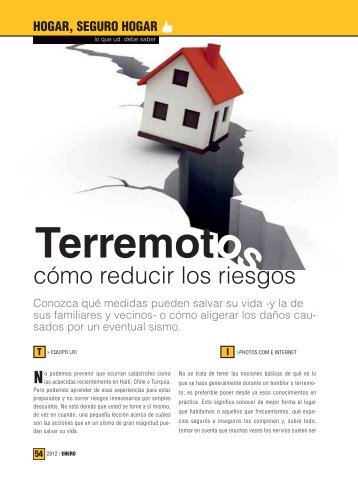 Terremotos, como reducir los riesgos - Ekos Negocios