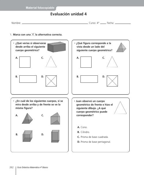 Texto Matemática - Ministerio de Educación