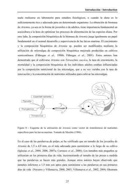 Composición bioquímica y crecimiento de paralarvas de pulpo ...