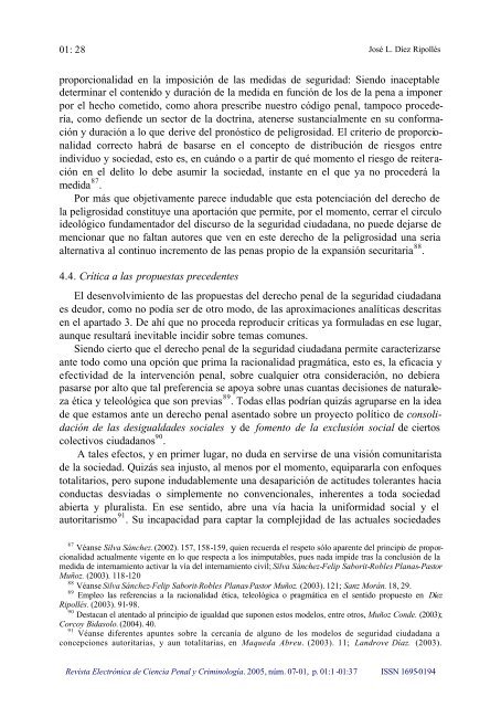 De la sociedad del riesgo a la seguridad ciudadana: Un ... - Criminet