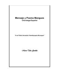 Mensaje y Poema Mangues Chorotega-Español - Guanacastequidad