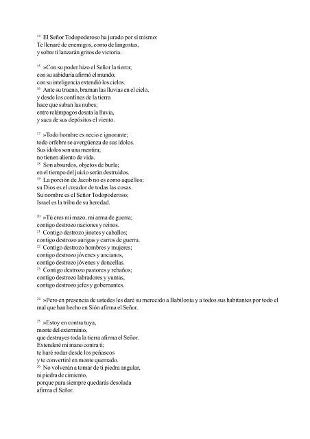 14 El Señor Todopoderoso ha jurado por sí mismo ... - Necho Vergara