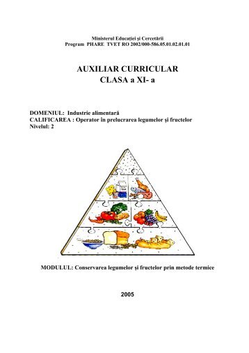 INDUSTRIE ALIMENTARAXI CONSERVAREA ... - cndipt