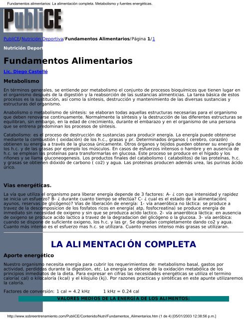 Consumer.es ::: Salud y Alimentación - Felipe Isidro Donate