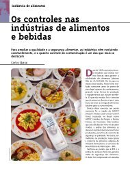 Os controles nas indústrias de alimentos e bebidas - SBCC