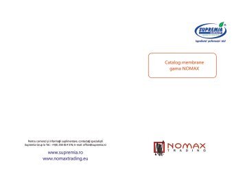 Catalog NOMAX - Supremia Grup