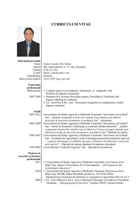 C V - Ion Ionescu de la Brad